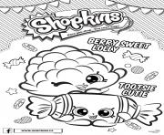 Coloriage shopkins popcorn dessin