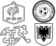 euro 2016 france groupe a france suisse roumanie albanie foot dessin à colorier