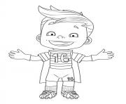Coloriage joueur football lionel messi barcelone dessin