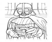 dark vador star wars veut te parler dessin à colorier