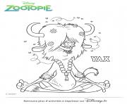 Coloriage zootopie dessin gazelle dessin