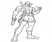 Coloriage deadpool hd colorier dessin