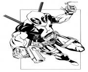 Coloriage deadpool 19 dessin