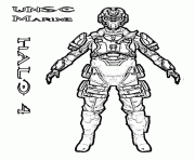 Coloriage halo reach 791x1024 dessin