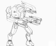 Coloriage Halo wallpaper 970x1024 dessin