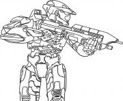 Coloriage halo 4 knight dessin