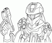 Coloriage halo 4 dessin