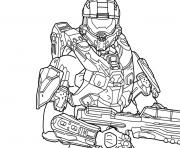 Coloriage halo reach jeu dessin