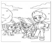 Coloriage chien de compagnons pour lindependance dessin