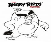 angry birds le film red fache dessin à colorier