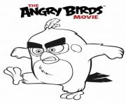 Coloriage angry birds oiseau inquiet dessin