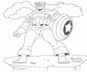 Coloriage colorier captain america 133 dessin