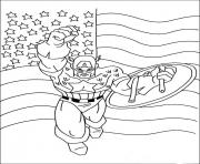 Coloriage colorier captain america 23