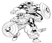 Coloriage colorier captain america 388 dessin