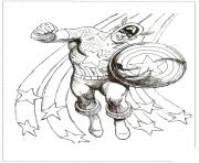 Coloriage colorier captain america 144 dessin