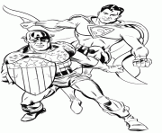 Coloriage colorier captain america 7 dessin