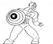 colorier captain america 171 dessin à colorier