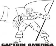 colorier captain america 243 dessin à colorier