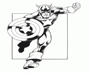 Coloriage colorier captain america 330 dessin