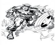 Coloriage colorier captain america 292 dessin