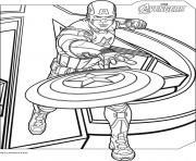 Coloriage colorier captain america 8