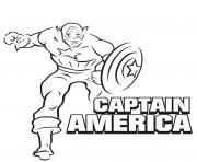 Coloriage avengers captain america 274 dessin