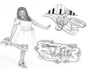 Coloriage violetta disney 11 dessin