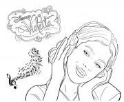 Coloriage violetta disney 11 dessin