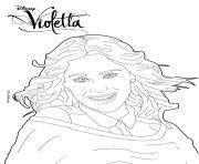 Violetta fait un shooting photo dessin à colorier