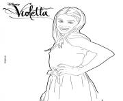 violetta pose mannequin top model dessin à colorier