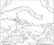 Coloriage dinosaure gratuit 43 dessin