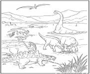 Coloriage dinosaure 82 dessin