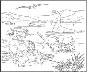 Coloriage dinosaure 324 dessin