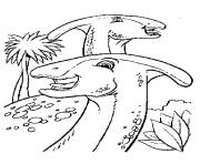 Coloriage dessin dinosaure Trex dessin