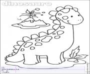 Coloriage dinosaure 363 dessin