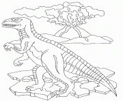 Coloriage dessin dinosaure diplodocus dessin