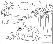 Coloriage dinosaure 50 dessin