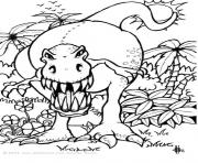 Coloriage dinosaure gratuit 55 dessin