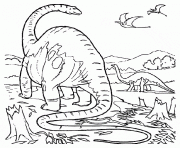 Coloriage dinosaure 332 dessin