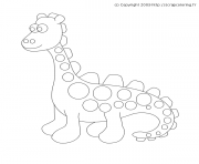 Coloriage dinosaure des mers dessin