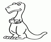 Coloriage dinosaure gratuit 44 dessin