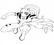 ultimate spiderman white tiger 2 dessin à colorier