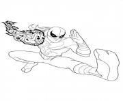 ultimate spiderman iron fist 2 dessin à colorier