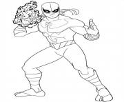 ultimate spiderman iron fist dessin à colorier