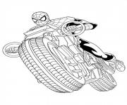 ultimate spiderman spider manmotor dessin à colorier