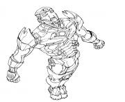 Coloriage iron man 3 marvel mode defense dessin