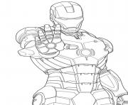iron man 3 marvel mode defense dessin à colorier