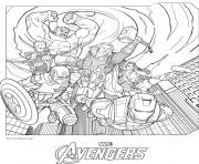 Coloriage avengers fan dessin