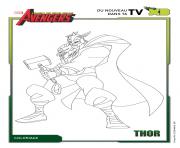 Coloriage avengers thor vs hulk dessin