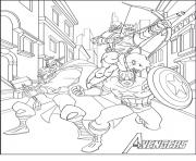 Coloriage avengers 91 dessin